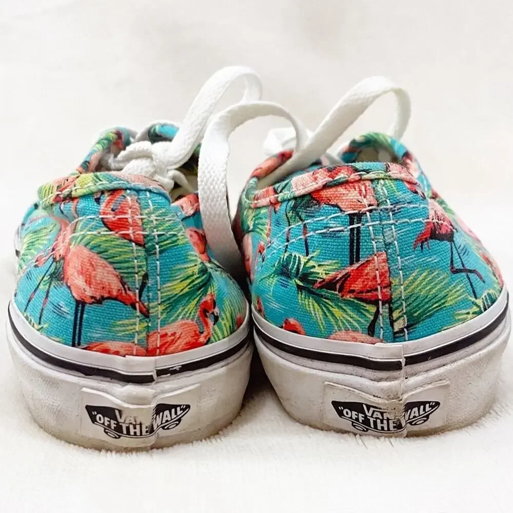 Vans Flamingo Sneakers sz 3 Sneakers Blue Pink Sneakers Low Top Vans